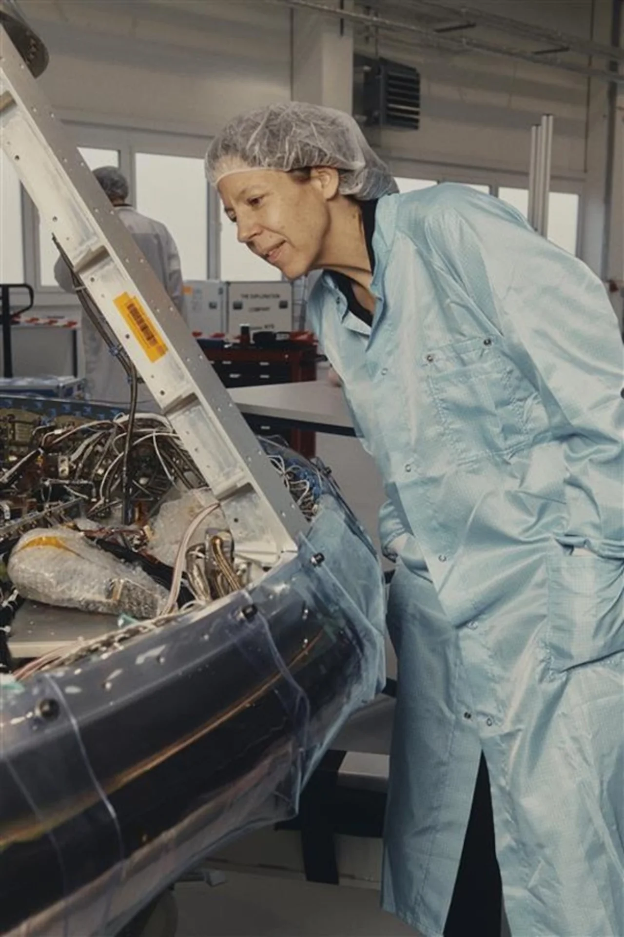 Helene Huby from The Exploration Company controlling the Nyx space capsule