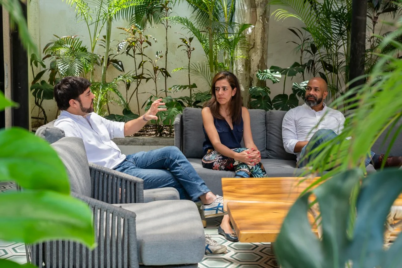 Jaime Pumarejo, Natalia Sguerra, Gustavo Rochas