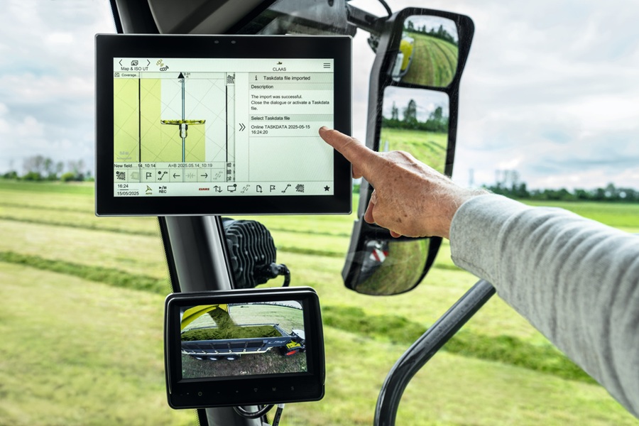Claas terminal for lane guidance