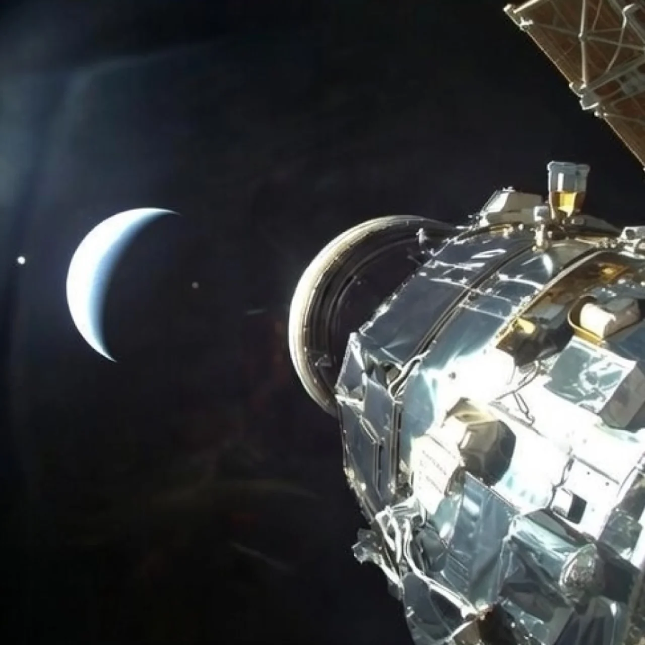 Spaceship in orbit