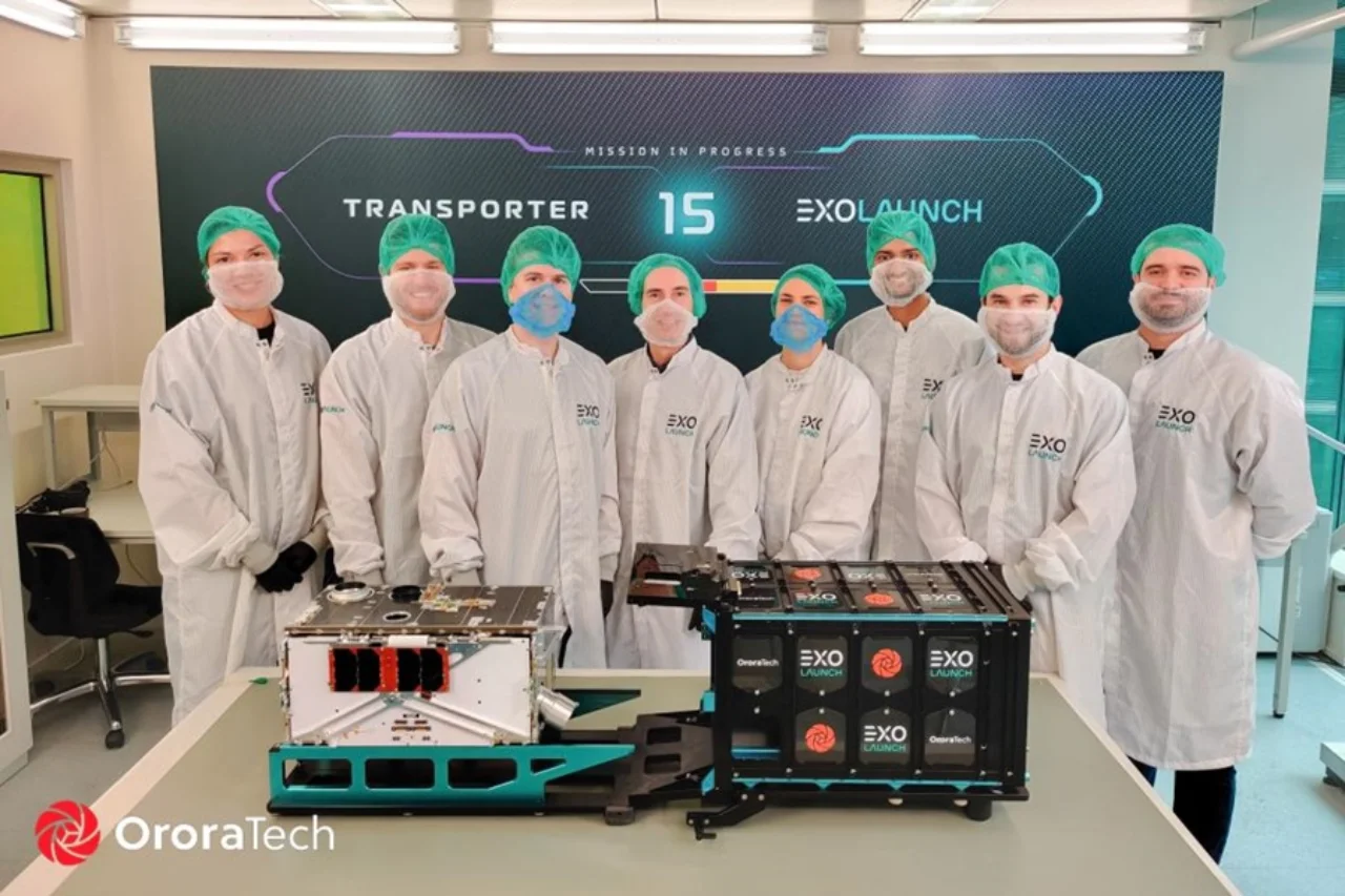 Delivery team 2 satellite packaging © Ororatech