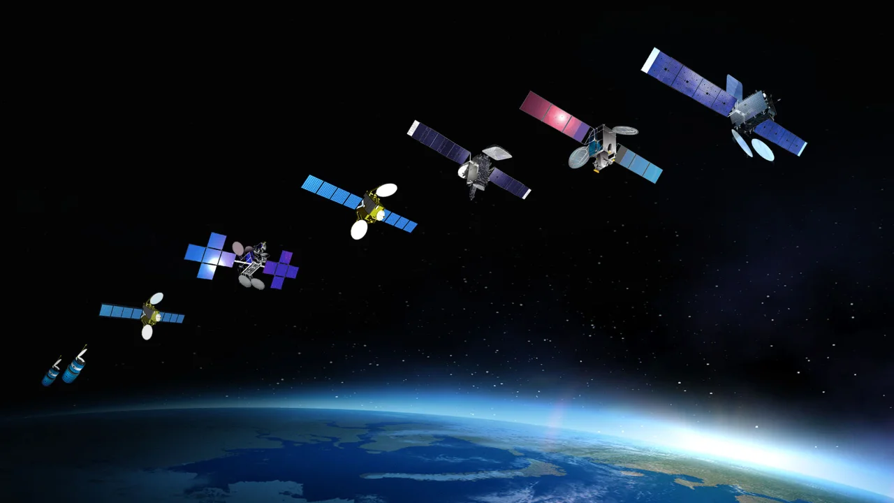 Thaicom - satellites over earth