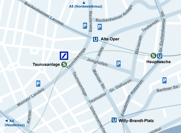 Anfahrt Deutsche Bank