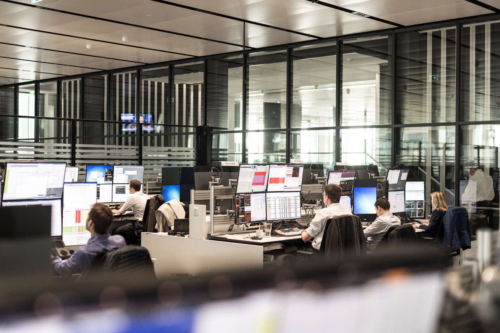 People on Trading Floor